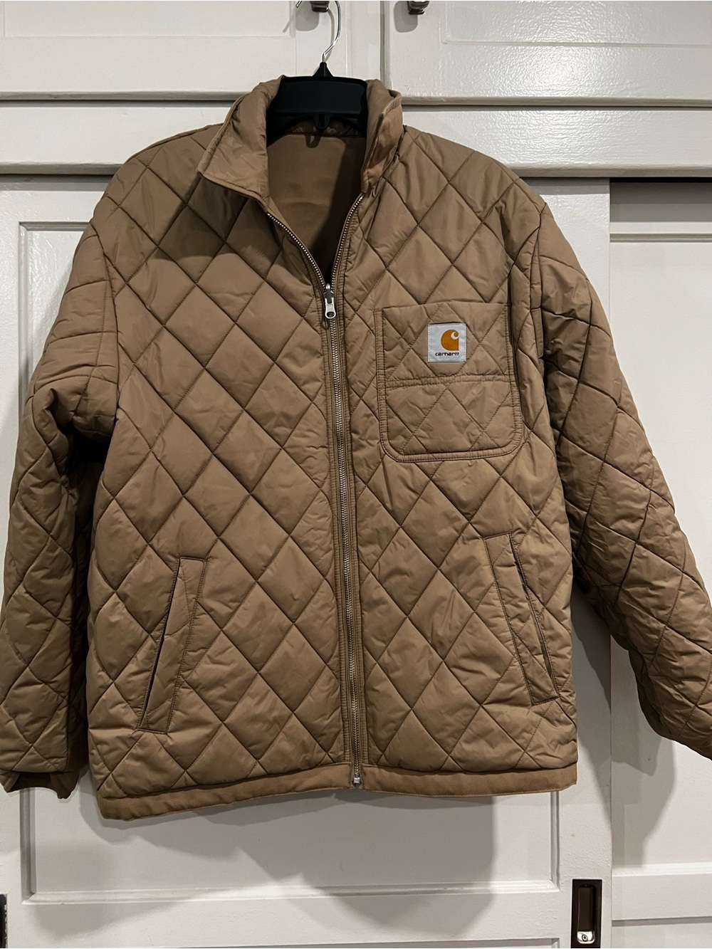 Carhartt Quilted Tan Diamond Puffer Jacket